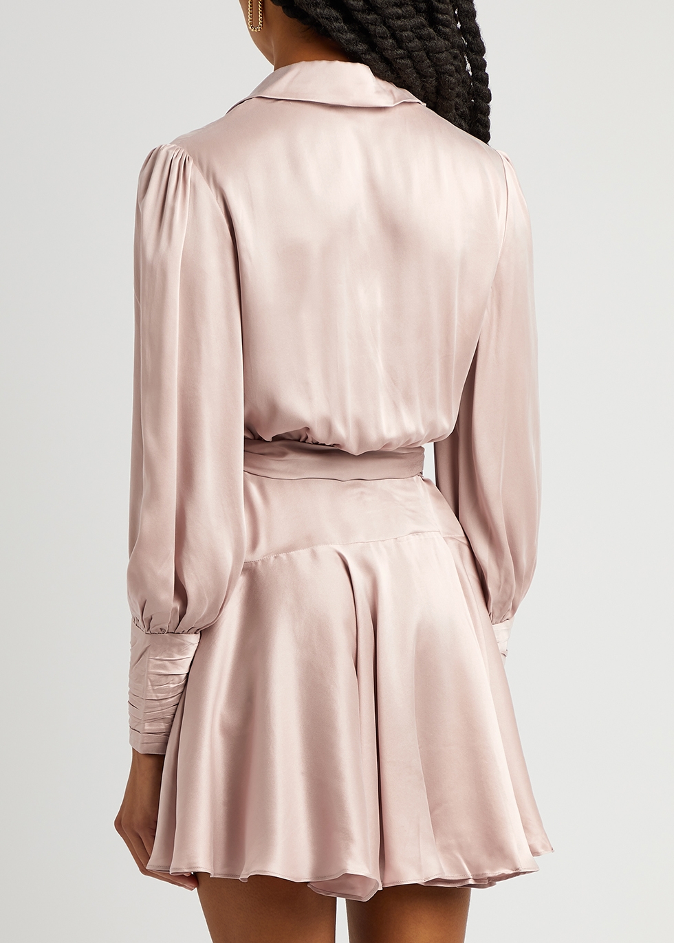 Zimmermann Blush silk wrap dress - Harvey Nichols